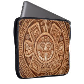 Heidenschmuck eines Stammes Maya-Textur Laptopschutzhülle (Vorne Rechts)