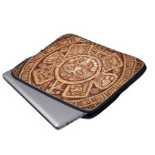 Heidenschmuck eines Stammes Maya-Textur Laptopschutzhülle (Vorne Knopf)