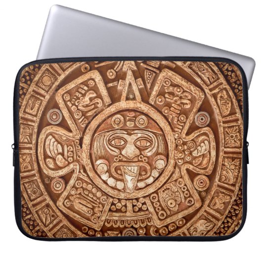 Heidenschmuck eines Stammes Maya-Textur Laptopschutzhülle (Vorderseite)