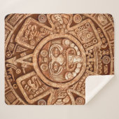 Heidenschmuck eines Stammes Maya-Textur Sherpadecke (Vorderseite (Horizontal))