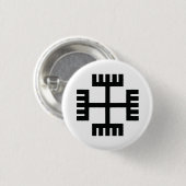 Heidentums-religiöses Symbol Button (Vorne & Hinten)