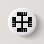 Heidentums-religiöses Symbol Button (Vorderseite)