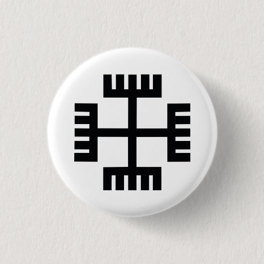 Heidentums-religiöses Symbol Button (Vorderseite)
