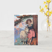 Heidi and Goat Classic Children's Storybook Tale Karte (Gelbe Blume)