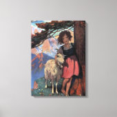 Heidi auf einem Berggipfel von Jessie Willcox Smit Leinwanddruck (Vorderseite)