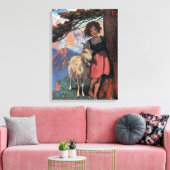 Heidi auf einem Berggipfel von Jessie Willcox Smit Leinwanddruck (Insitu (Wohnzimmer))