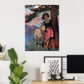 Heidi auf einem Berggipfel von Jessie Willcox Smit Poster (Heimbüro)