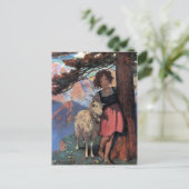 Heidi auf einem Berggipfel von Jessie Willcox Smit Postkarte (Stehend Vorderseite)