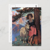 Heidi auf einem Berggipfel von Jessie Willcox Smit Postkarte (Vorne/Hinten)