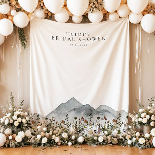 HEIDI Boho Mountain Wildblume Brautparty Wandteppich