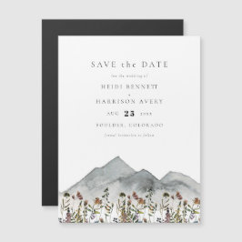 HEIDI Boho Mountain Wildblume Rett Date Magnet