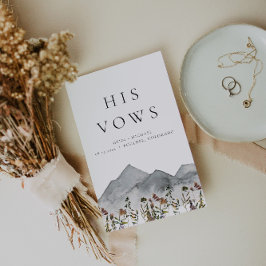 HEIDI Boho Mountain Wildblume Seine Hochzeitsstimm Karte