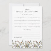 HEIDI Boho Wildblume Babyberatung & Vorhersagen Einladung (Vorderseite)