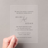 Heidi Contemporary Script Modern Elegante Wedding