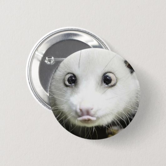 Heidi Das Mit Augen Opossum Button (Vorne & Hinten)