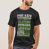 Heidi Girl Name Definition T-Shirt (Vorderseite)