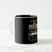 Heidi Girl Name Definition Zweifarbige Tasse (Vorderseite Links)