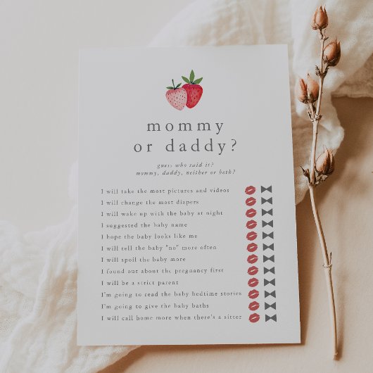 HEIDI Guess Who Mommy Daddy Baby Shooting Game Car Einladung