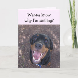 Heidi Happy Rottweiler-Tageskarte Feiertagskarte
