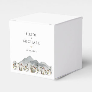 HEIDI Mute Tone Boho Wildblume Wedding Geschenkschachtel