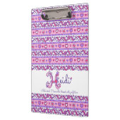 Heidi Name bedeutet Herzbrief H Zwischenablage Klemmbrett (Links)