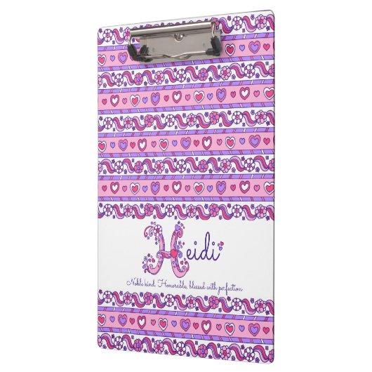 Heidi Name bedeutet Herzbrief H Zwischenablage Klemmbrett (Links)
