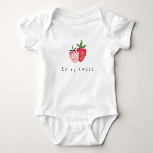 HEIDI Niedlich Strawberry Berry Sweet Newborn Girl Baby Strampler (Vorderseite)