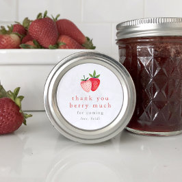 HEIDI Niedlich Strawberry Danke, Berry Much Gevor Runder Aufkleber