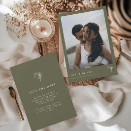 HEIDI Olive Foto Wedding Save The Date