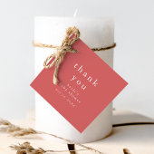 HEIDI Red Boho Rustic Simple Baby Dusche Vielen Da Geschenkanhänger