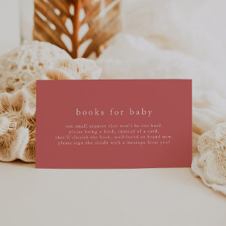 HEIDI Red Summer Simple Baby Shooting Books for Ba Begleitkarte