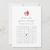 HEIDI Strawberry Finden Sie die Gast-Bingo-Game-Ka Einladung (Vorderseite)