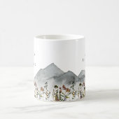 HEIDI Watercolor Wildblume Hochzeitsgeschenk Kaffeetasse (Mittel)