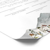 HEIDI Wildblume Ehezertifikate Pos Poster (Ecke)