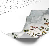 HEIDI Wildblume Mountain Late Night Diapers Baby Poster (Ecke)