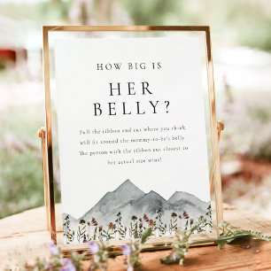 HEIDI Wildblume Mountain wie groß ist ihr Bauch Poster