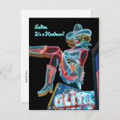 Heidis Glitzer Card Einladungspostkarte (Vorne/Hinten)