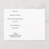 Heidis Glitzer Card Einladungspostkarte (Rückseite)