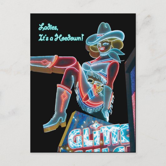 Heidis Glitzer Card Einladungspostkarte (Vorderseite)