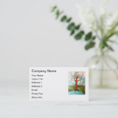 Heidnische Dryad-Baum-Göttin Wiccan Natur-Kunst Visitenkarte (Stehend Vorderseite)