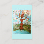Heidnische Dryad-Baum-Göttin Wiccan Natur-Kunst Visitenkarte (Rückseite)