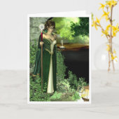 Heidnische Karte - Geist des Waldes (Gelbe Blume)