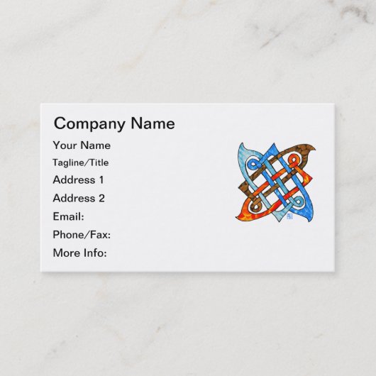 Heidnische keltische visitenkarte (Vorderseite)