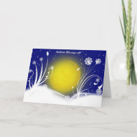 Heidnische Mond Yuletide Segen-Karte
