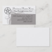 Heidnische Pentagramm-Geschäfts-Karte Visitenkarte (Vorne/Hinten)