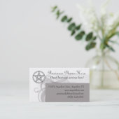 Heidnische Pentagramm-Geschäfts-Karte Visitenkarte (Stehend Vorderseite)