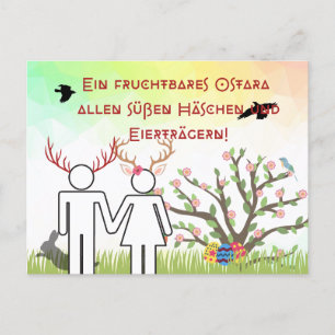 Heidnische Postkarte Ostara