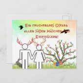 Heidnische Postkarte Ostara (Vorne/Hinten)