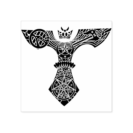 heidnische Symbole Kunst-Briefmarke Gummistempel (Prägung)