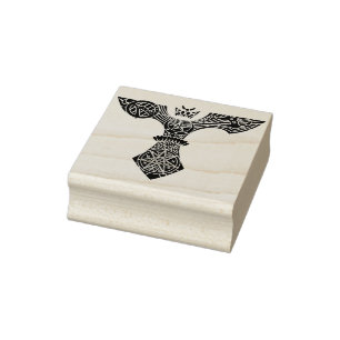 heidnische Symbole Kunst-Briefmarke Gummistempel